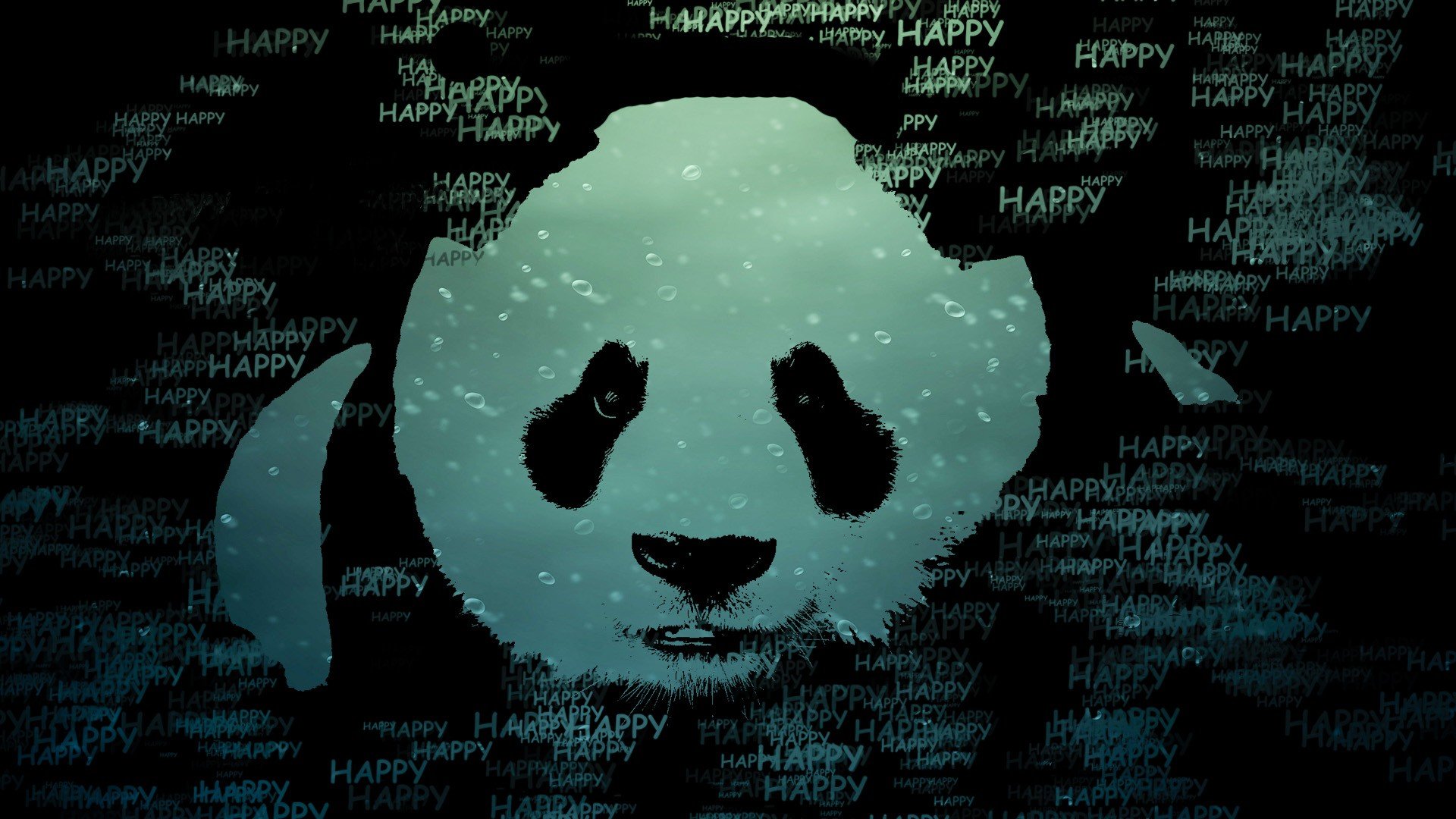 happy, Panda Wallpaper