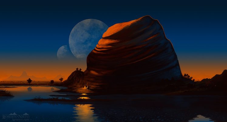 planet, Sea, Rock HD Wallpaper Desktop Background