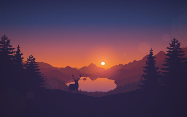 deer, Firewatch HD Wallpaper Desktop Background