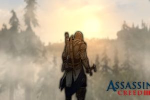 Assassin&039;s Creed, Pine trees, Sun rays