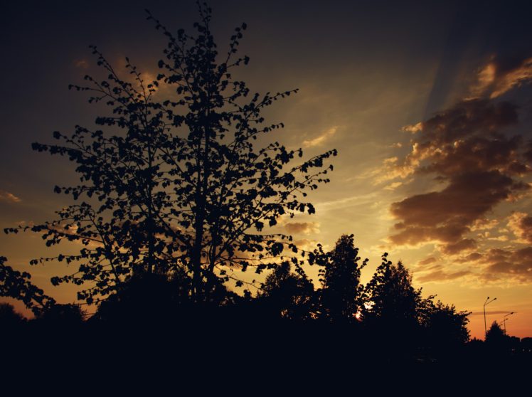 dusk, Nature, Sky HD Wallpaper Desktop Background