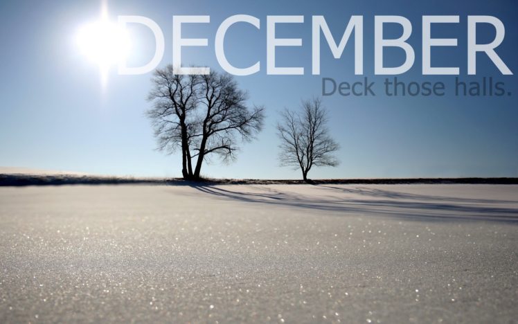 winter, Snow, Month, Typography, Sun HD Wallpaper Desktop Background