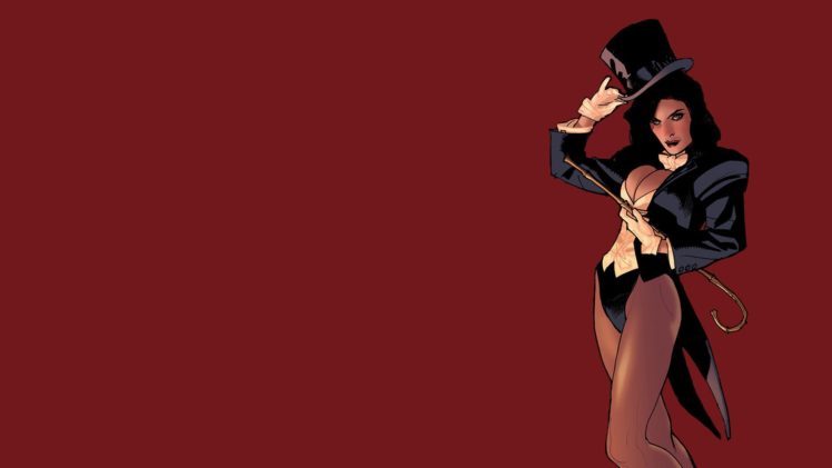 Zatanna, Adam Hughes, DC Comics, Red background, Illustration, Superheroines HD Wallpaper Desktop Background