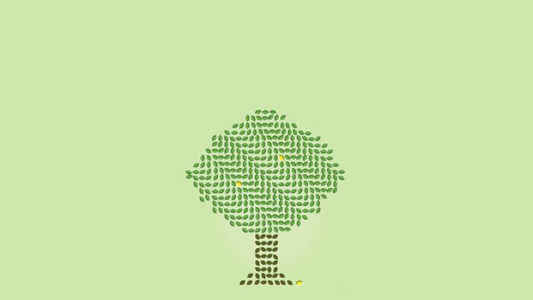 lemons, Plants, Optical illusion, Trees HD Wallpaper Desktop Background