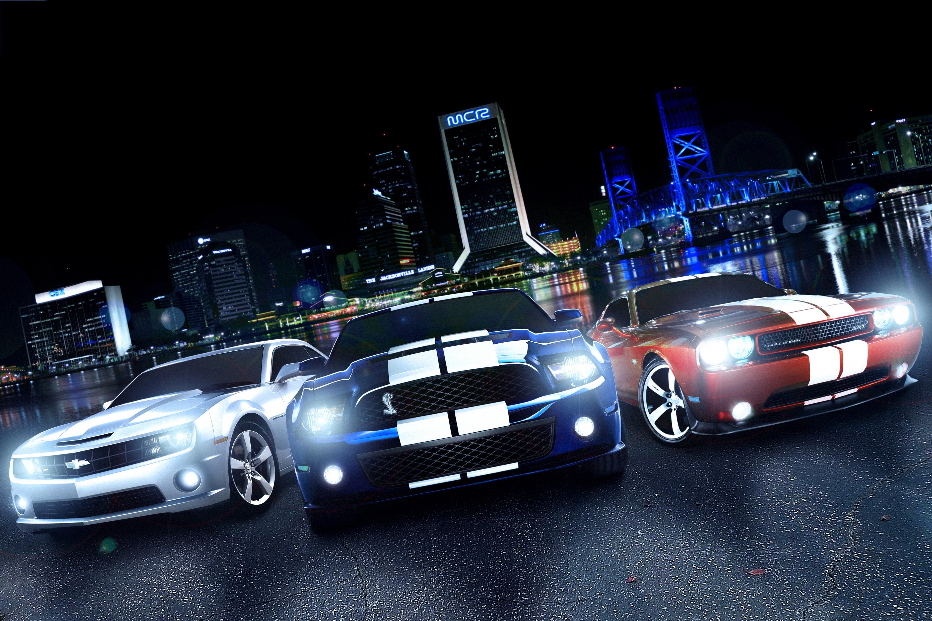 Ford Mustang, Shelby, Chevrolet Camaro, Motorsports Wallpaper