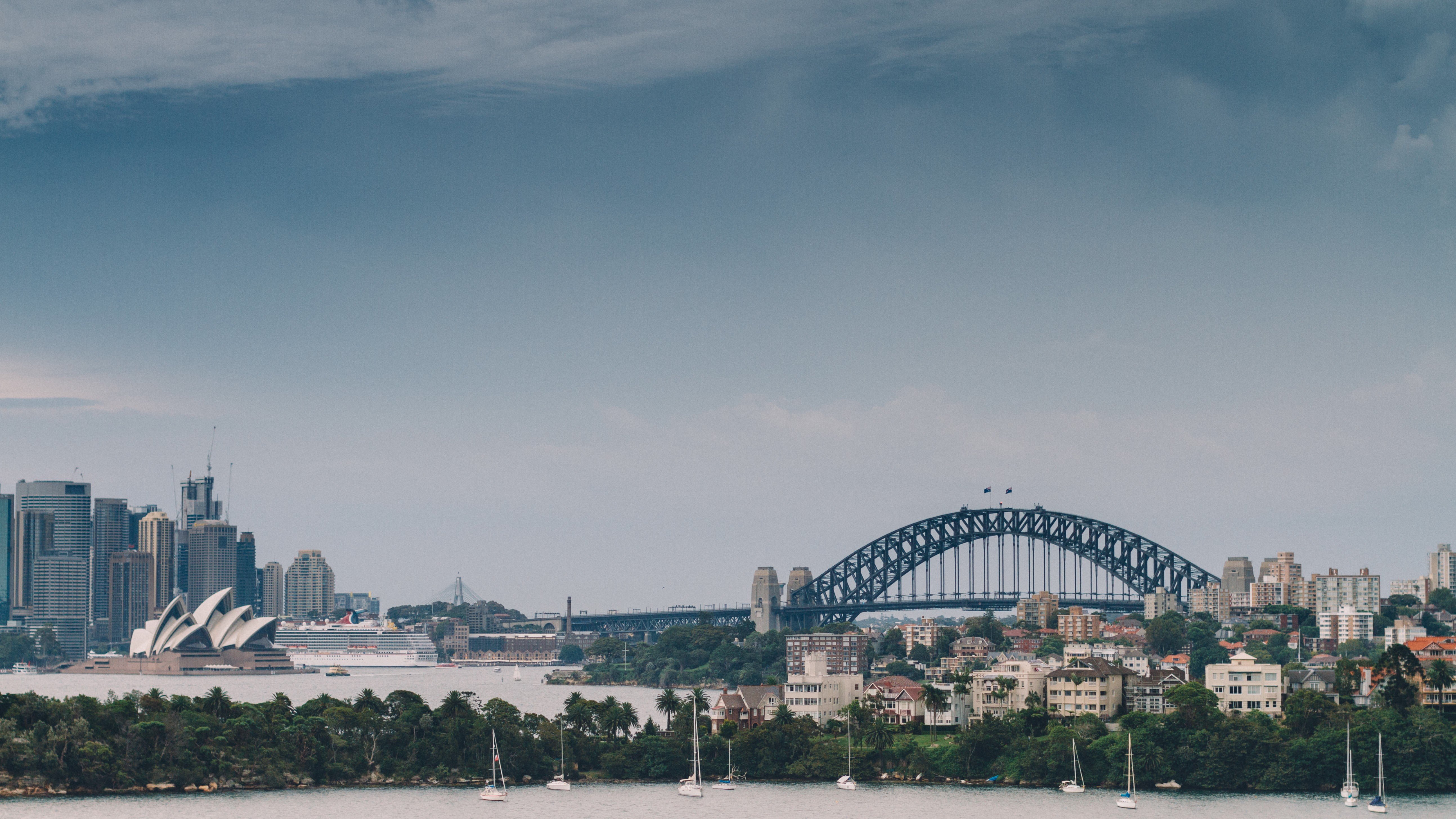 city, Bridge, Water, Sydney Opera House, Sydney, Sydney Harbour Bridge Wallpaper