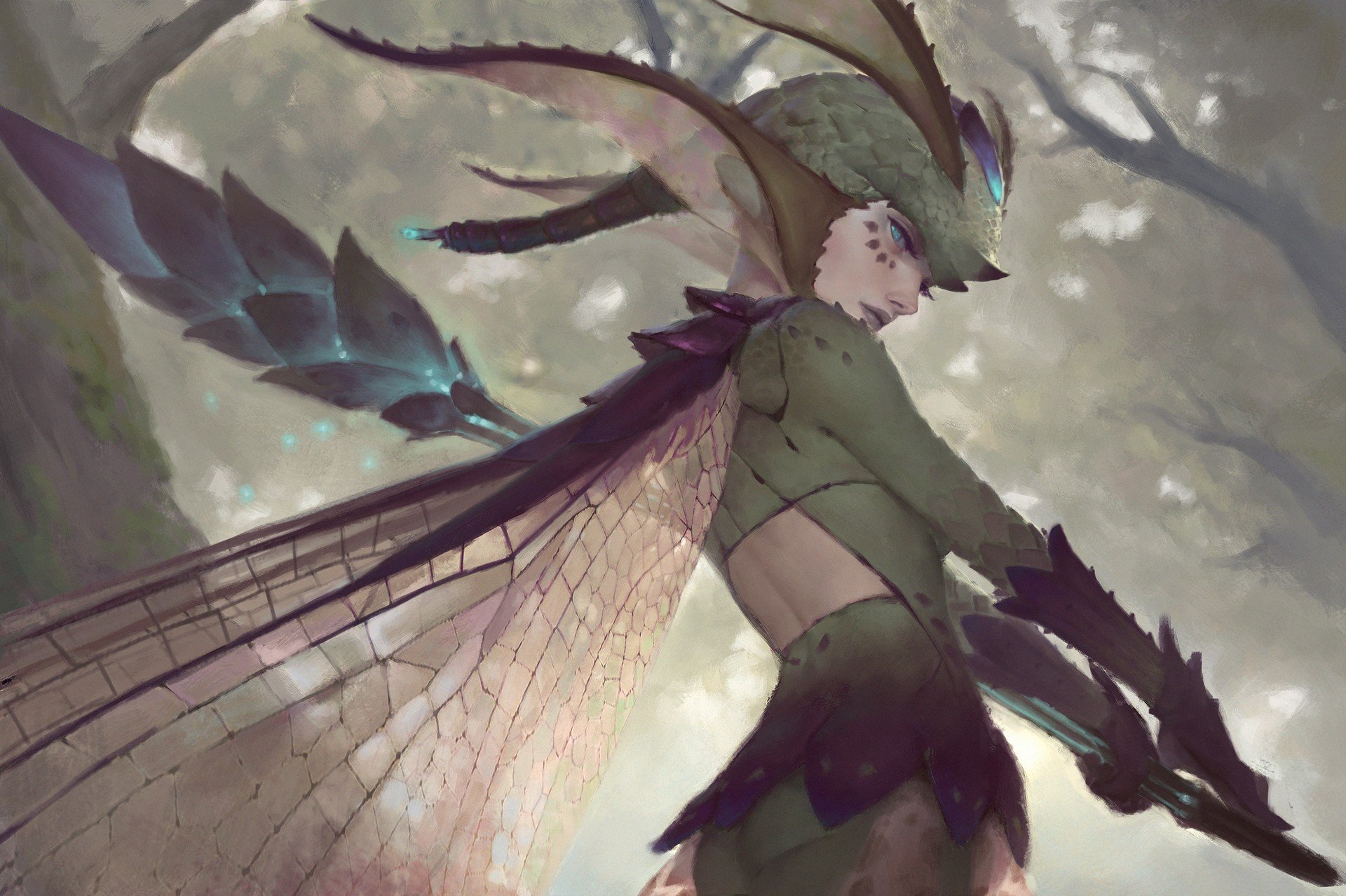 warrior, Fairies, Fantasy art Wallpaper