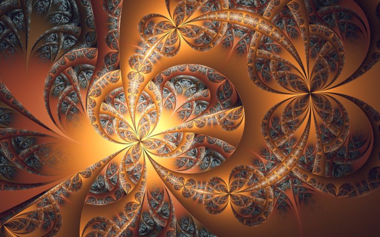 fractal, Abstract, Digital art, Artwork HD Wallpaper Desktop Background
