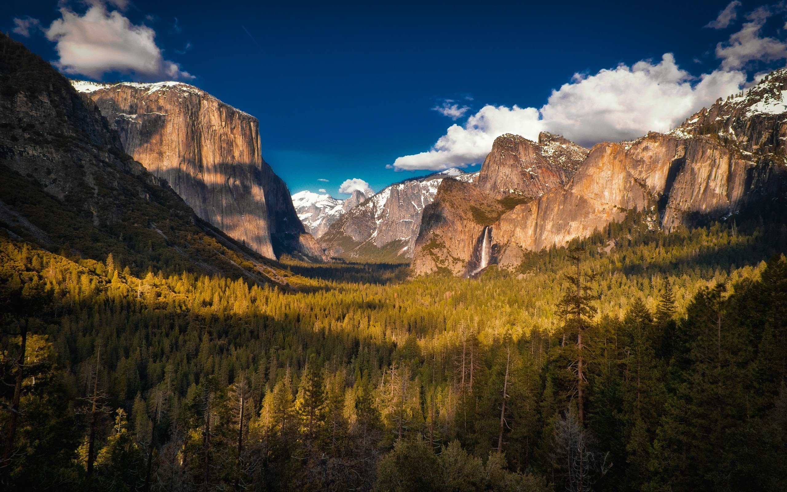 forest, Mountains, Nature, Clouds, Yosemite National Park Wallpaper