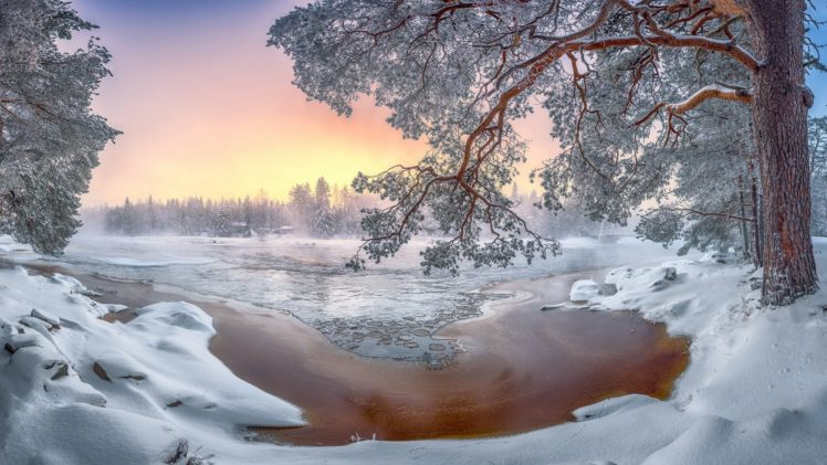 winter, Landscape, Snow, Trees, Nature HD Wallpapers / Desktop and Mobile  Images & Photos