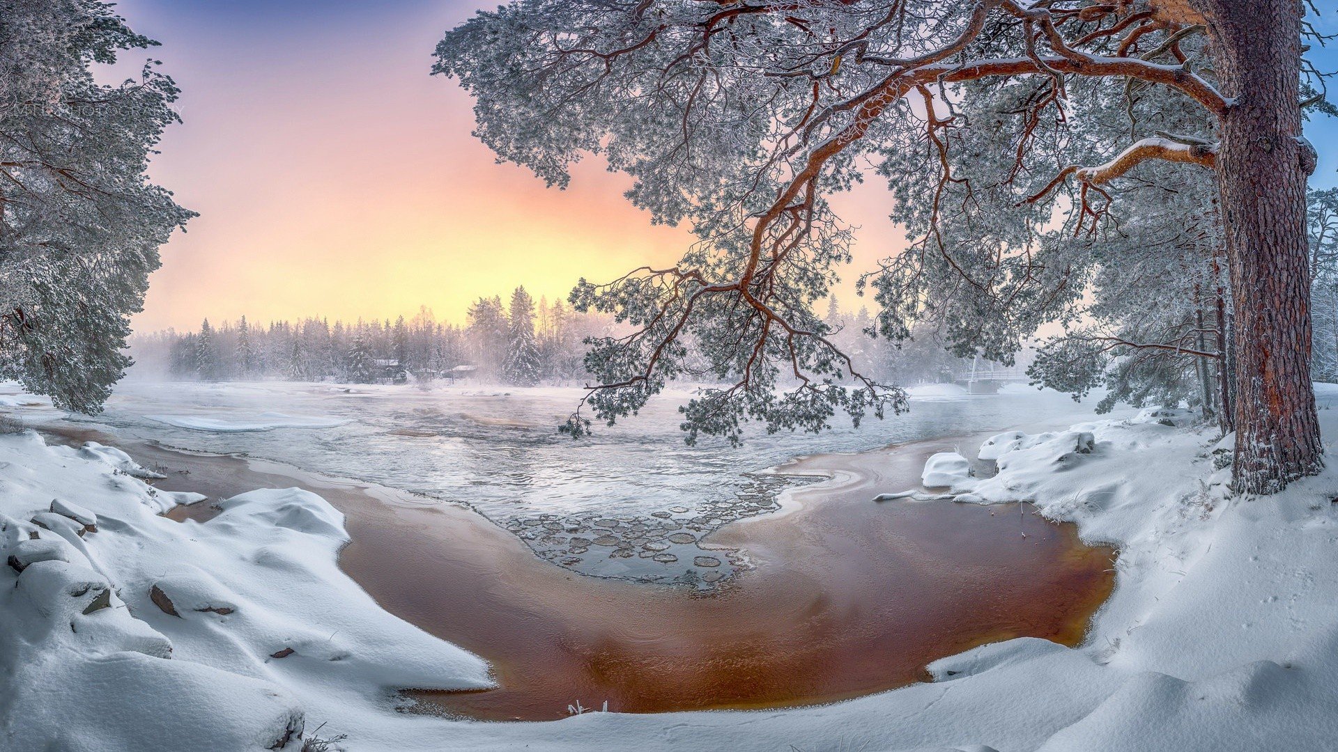 winter, Landscape, Snow, Trees, Nature Wallpaper