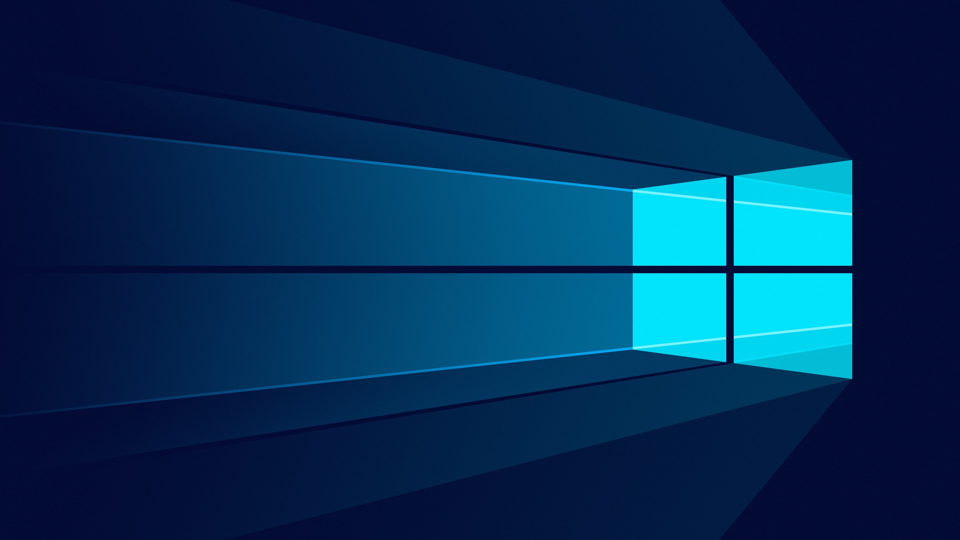 Windows 10, Minimalism, Logo Wallpaper