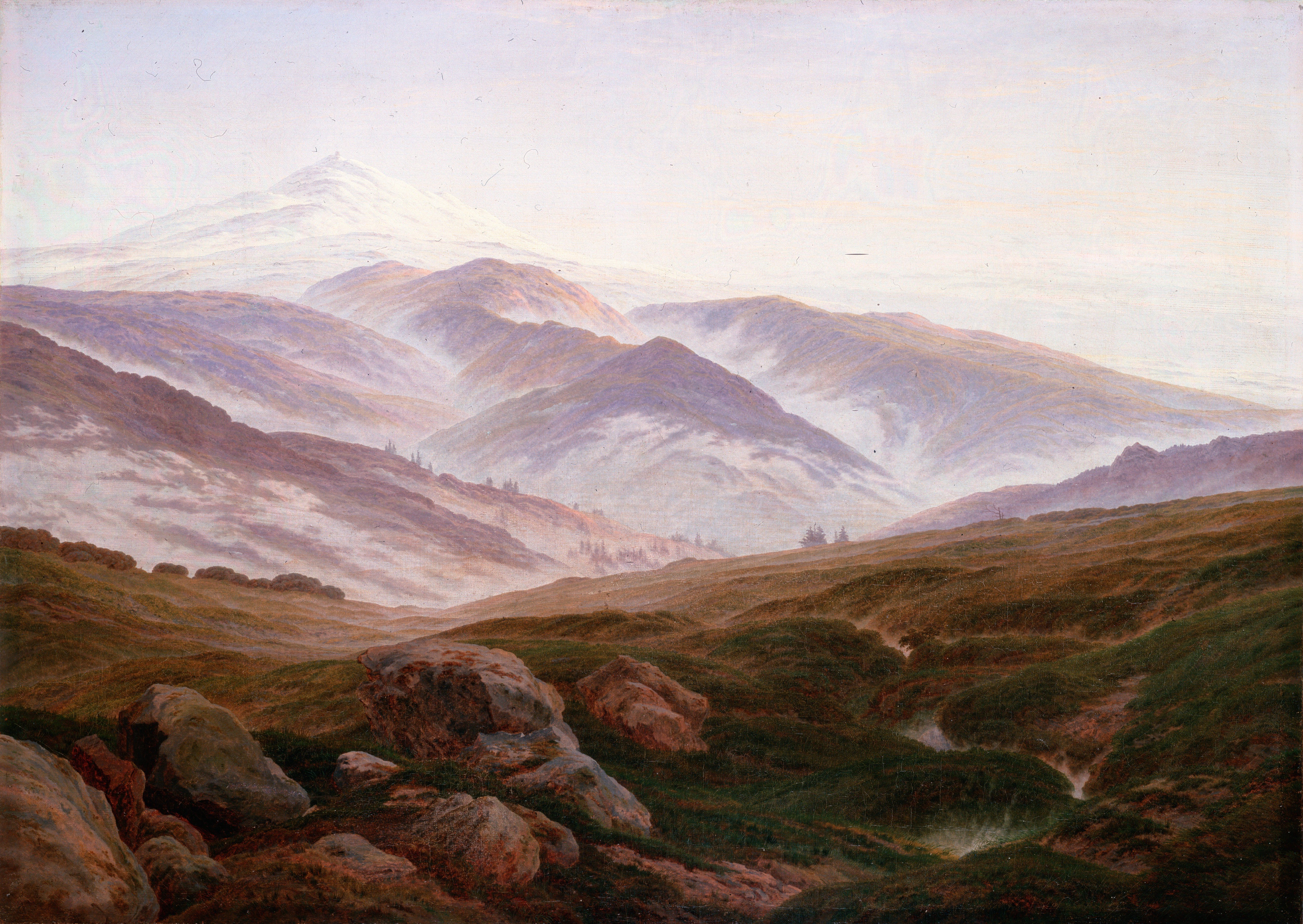 landscape, Painting, Caspar David  Friedrich Wallpaper