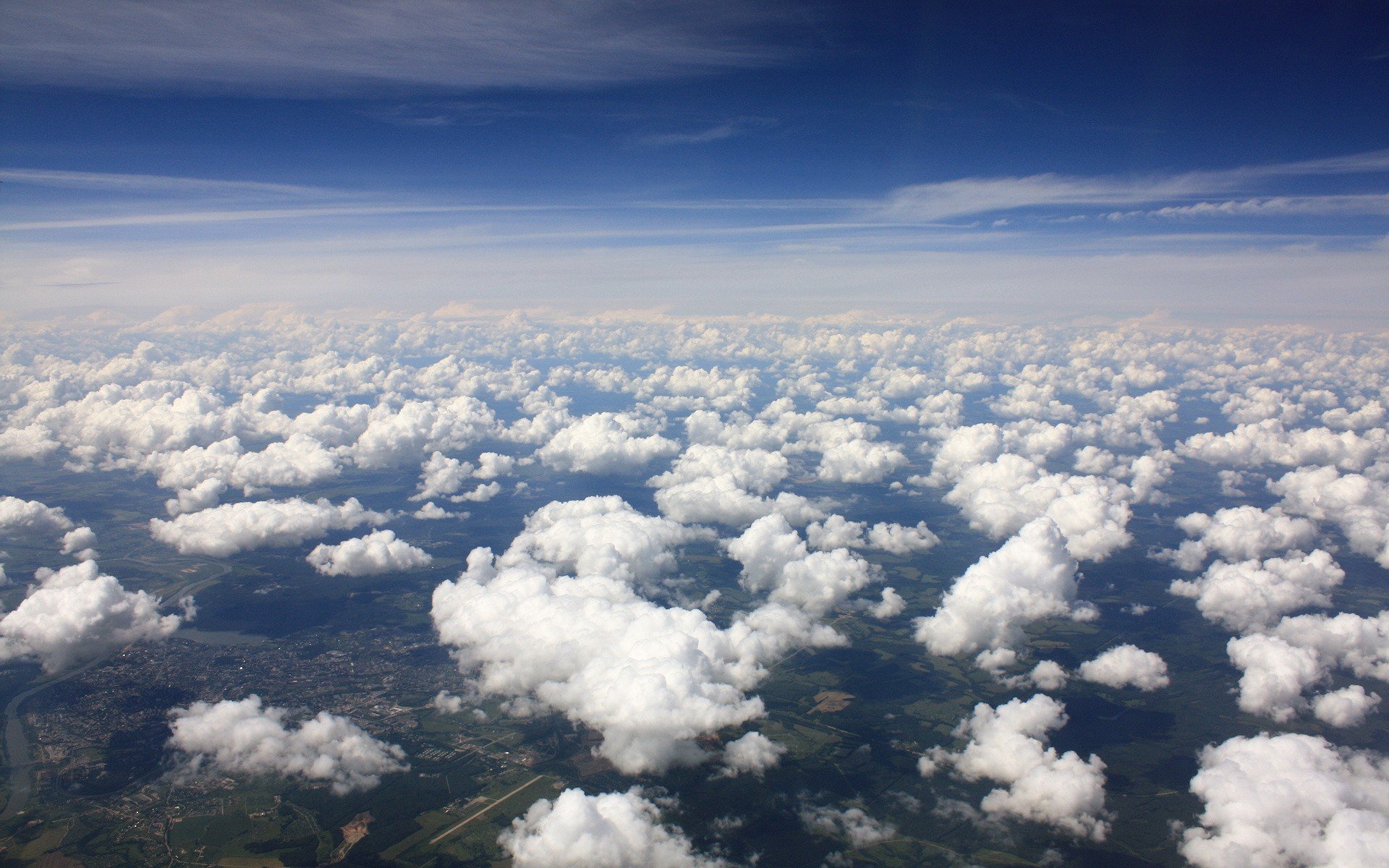 little puffy clouds, Clouds, Sky, Clear sky Wallpaper
