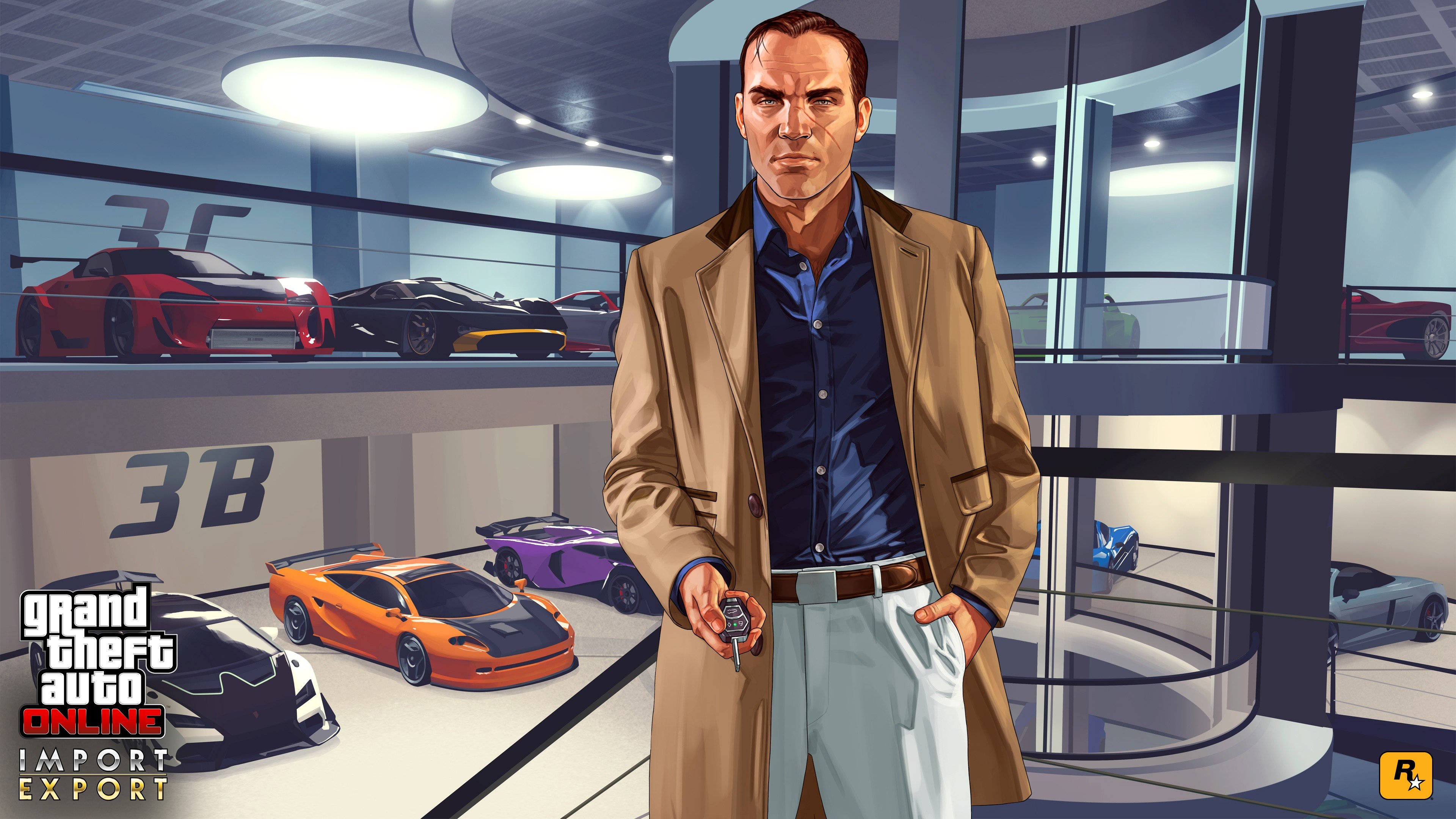 Rockstar Games, Grand Theft Auto V, Grand Theft Auto Online, DLC, Car, Vehicle, Garages Wallpaper