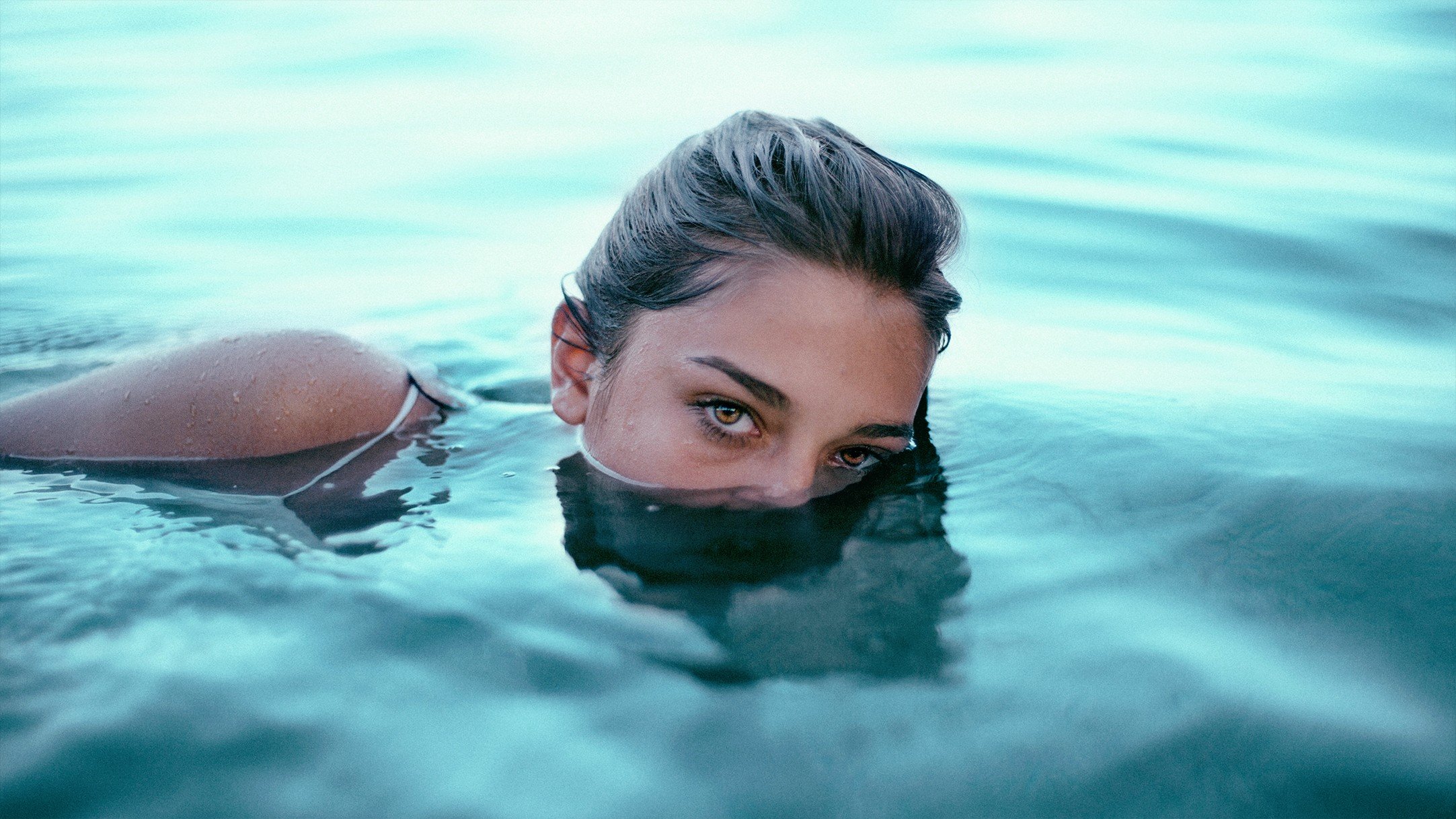 eyes, Women, People, Water, Wet Wallpaper