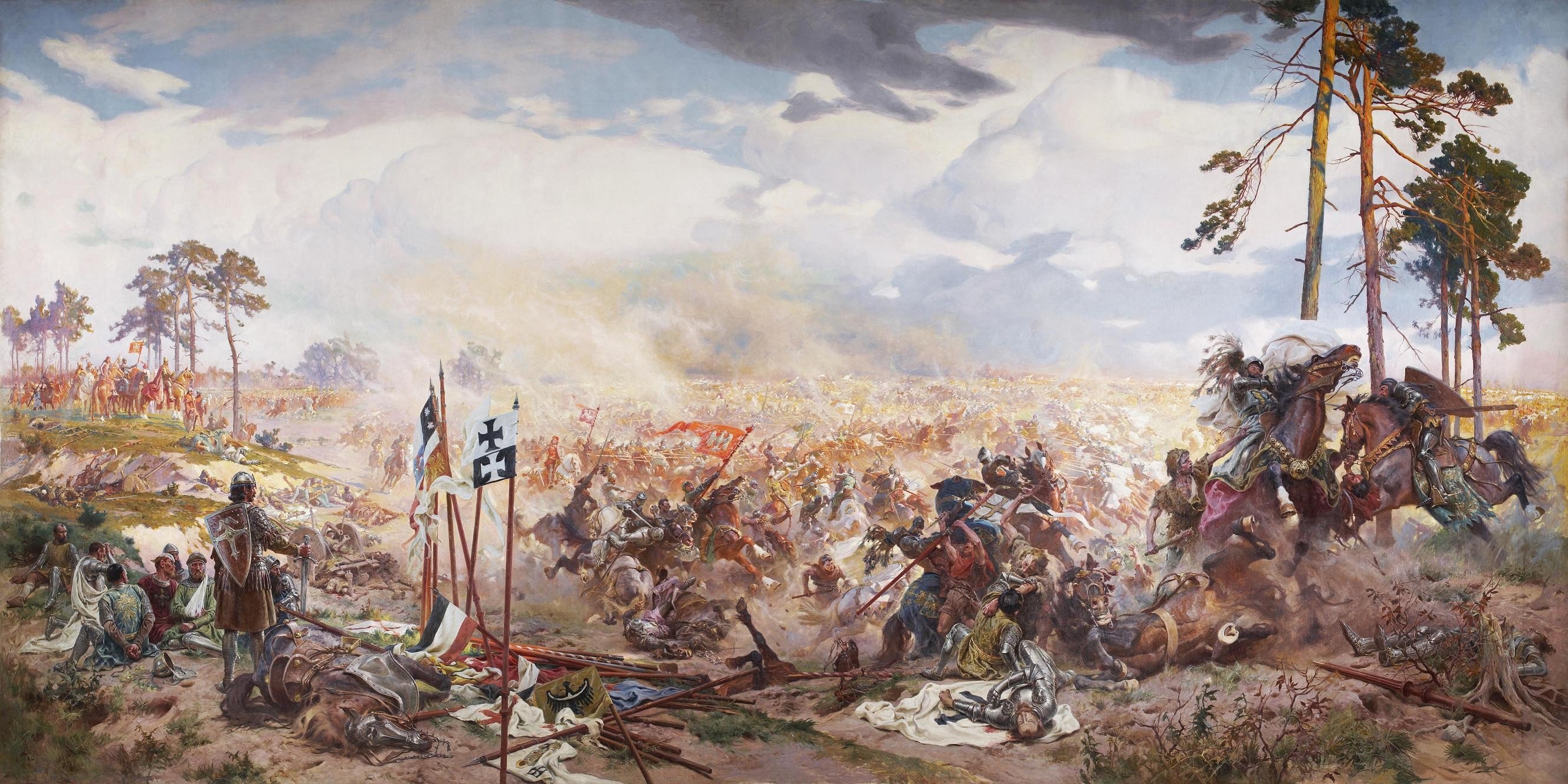 historic, Battle of Grunwald, Žalgirio mūšis, Lithuania, Teutonic, Battlefields, Painting, Poland Wallpaper