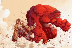 Wolverine, Marvel Comics, Hulk, Red hulk