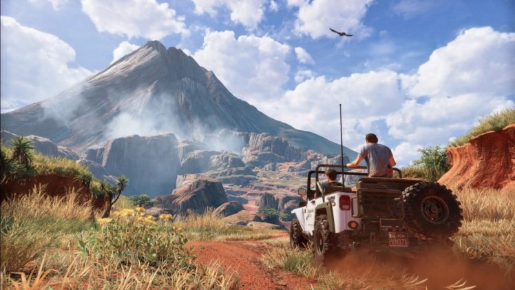 video games, Uncharted 4: A Thief&039;s End, Mountains, Landscape, Dirt road, Travel posters, Car HD Wallpaper Desktop Background