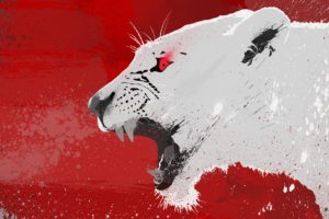 red eyes, Lion, Animals, Vector