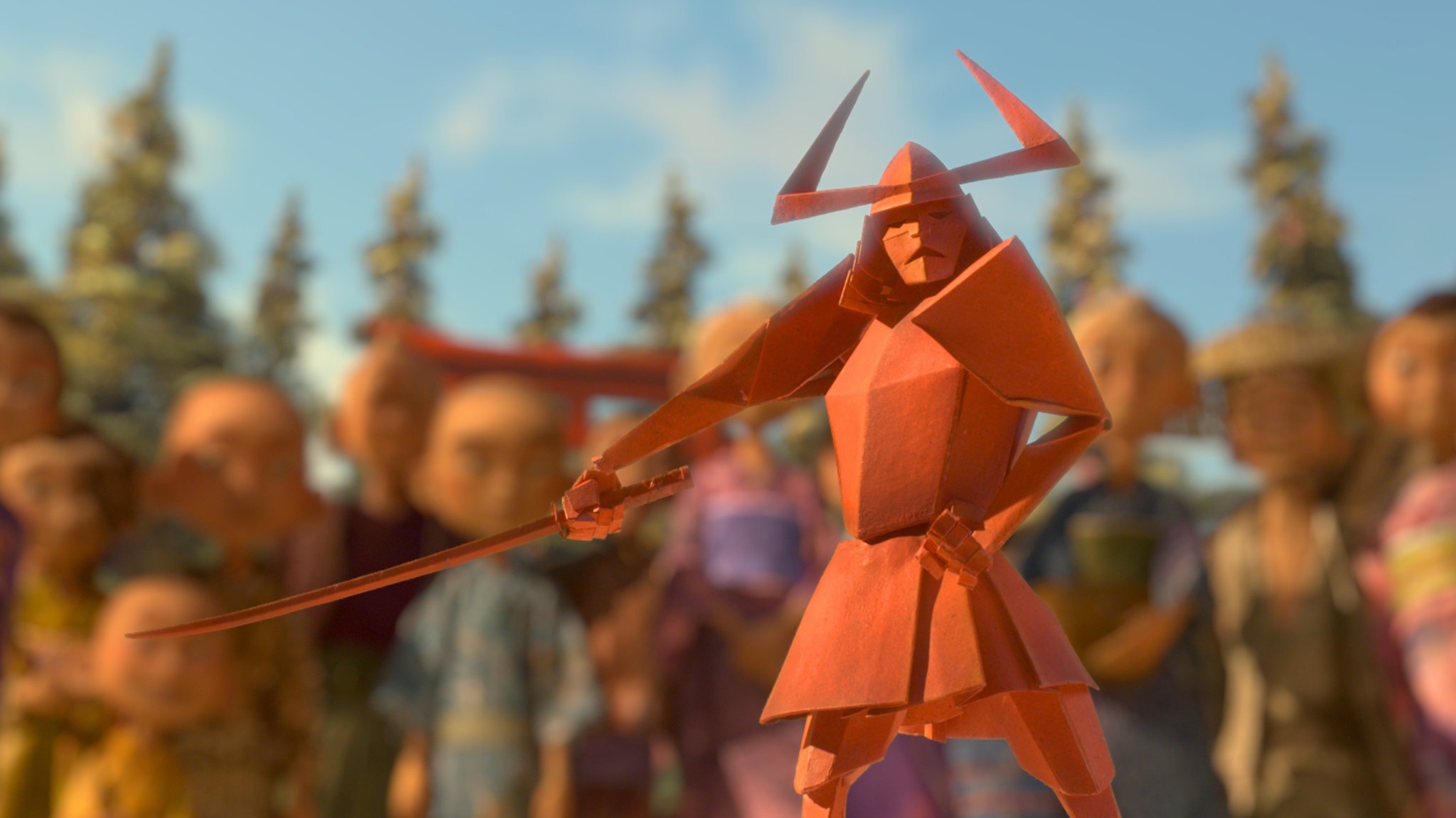 kubo and the two strings, Samurai, Origami Wallpaper