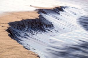 sea, Waves, Long exposure, Sand, Corrosion