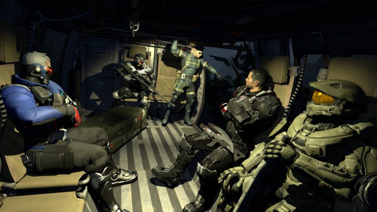 Master Chief, Commander Shepard, Metal Gear Solid, Crysis, Halo 5: Guardians, Overwatch, Soldier  76 (Overwatch), Mass Effect HD Wallpaper Desktop Background