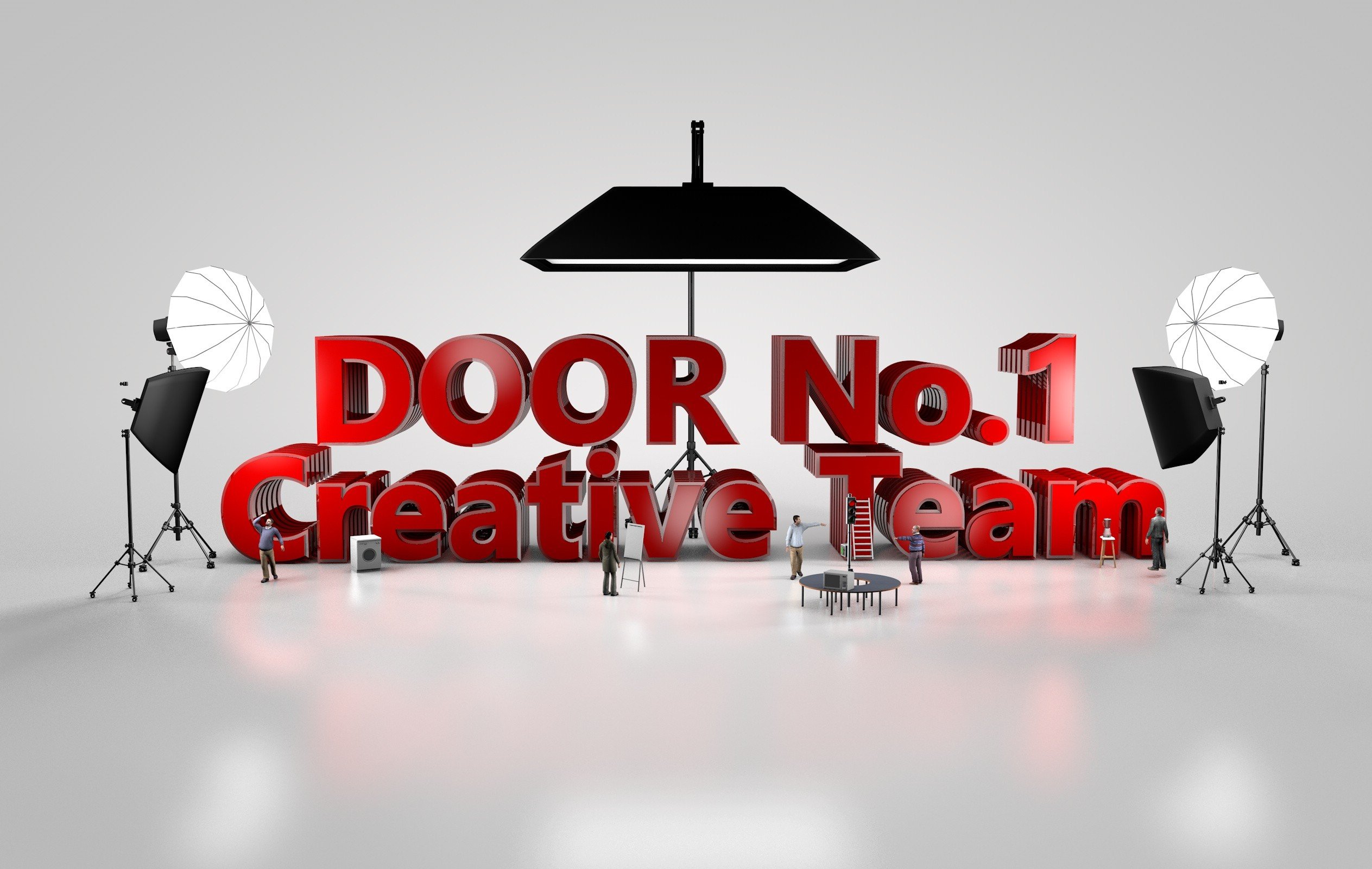 door, Team, Creativity, 3D Wallpaper