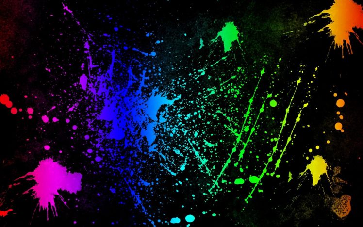 colorful, Paint splatter HD Wallpaper Desktop Background