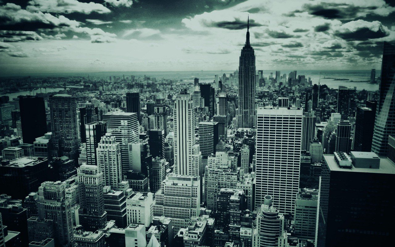 cityscape, Monochrome, New York City Wallpaper