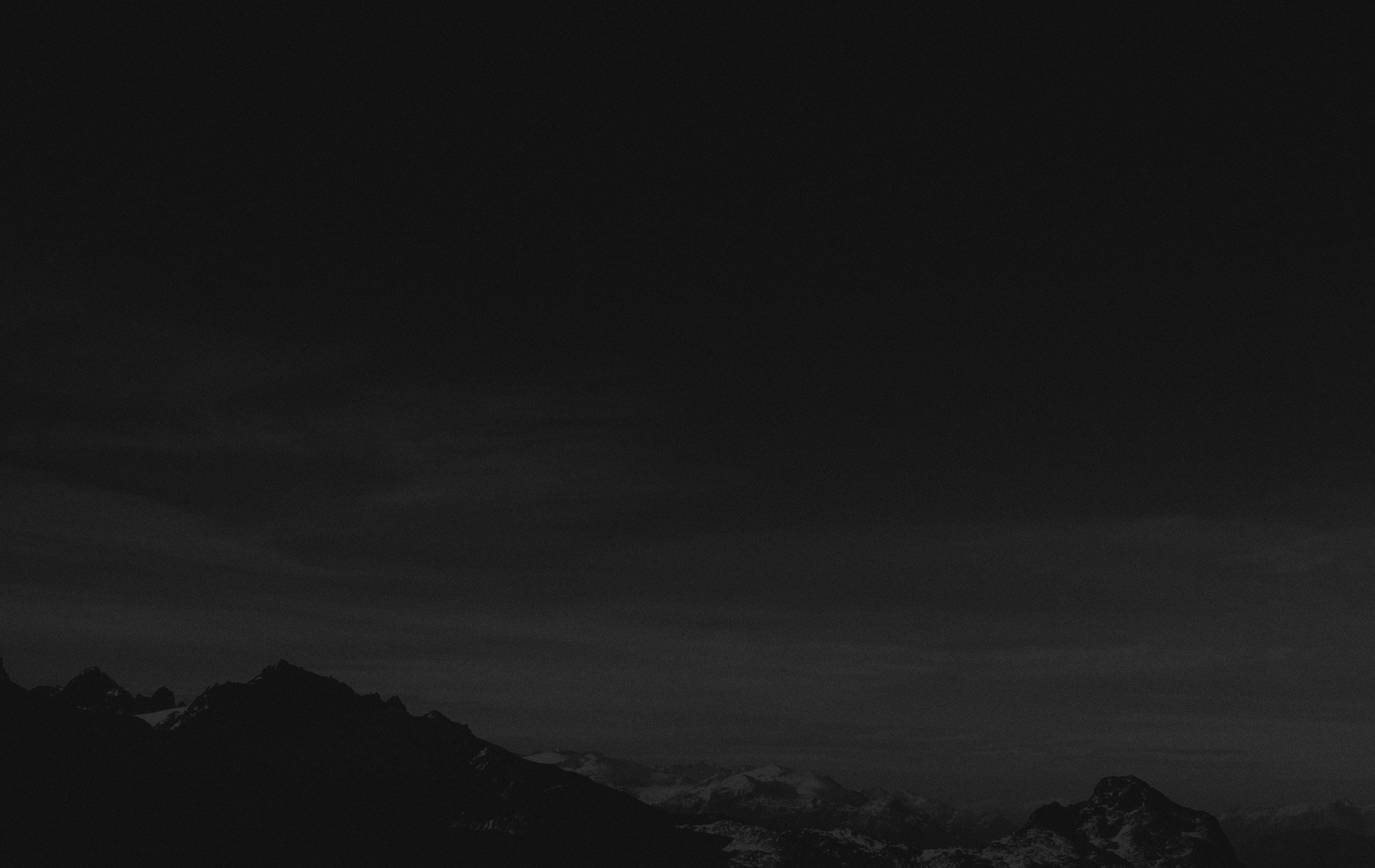 monochrome, Mountains, Night Wallpaper