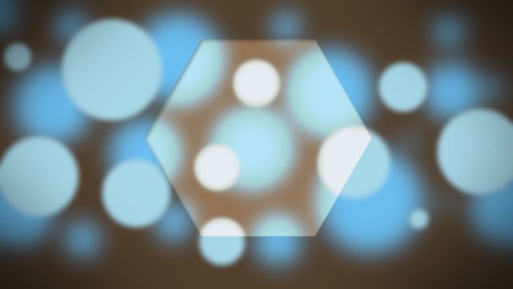 minimalism, Bokeh, Hexagon HD Wallpaper Desktop Background