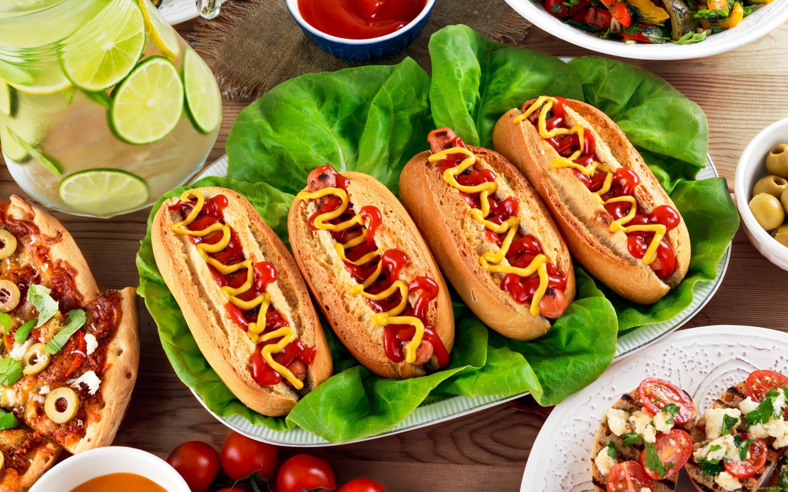 hot dogs, Food Wallpaper