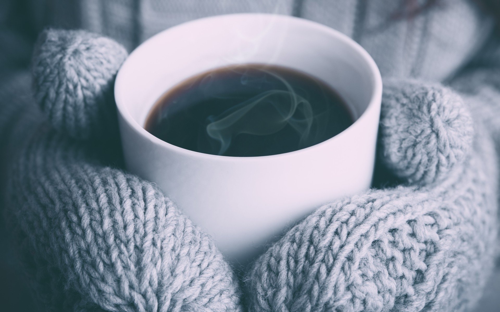 cup, Coffee, Gloves, Mittens Wallpaper