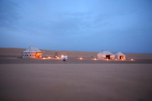 luxury, Nature, Landscape, Morocco, Africa, Sand, Desert, Tent, Lights, Camp, Clear sky, Evening