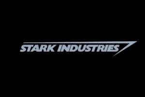 monochrome, Black background, Stark Industries, Marvel Comics