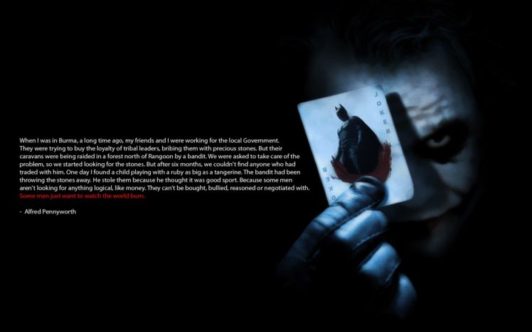 Joker, Black background, Movies, Quote, Batman HD Wallpaper Desktop Background