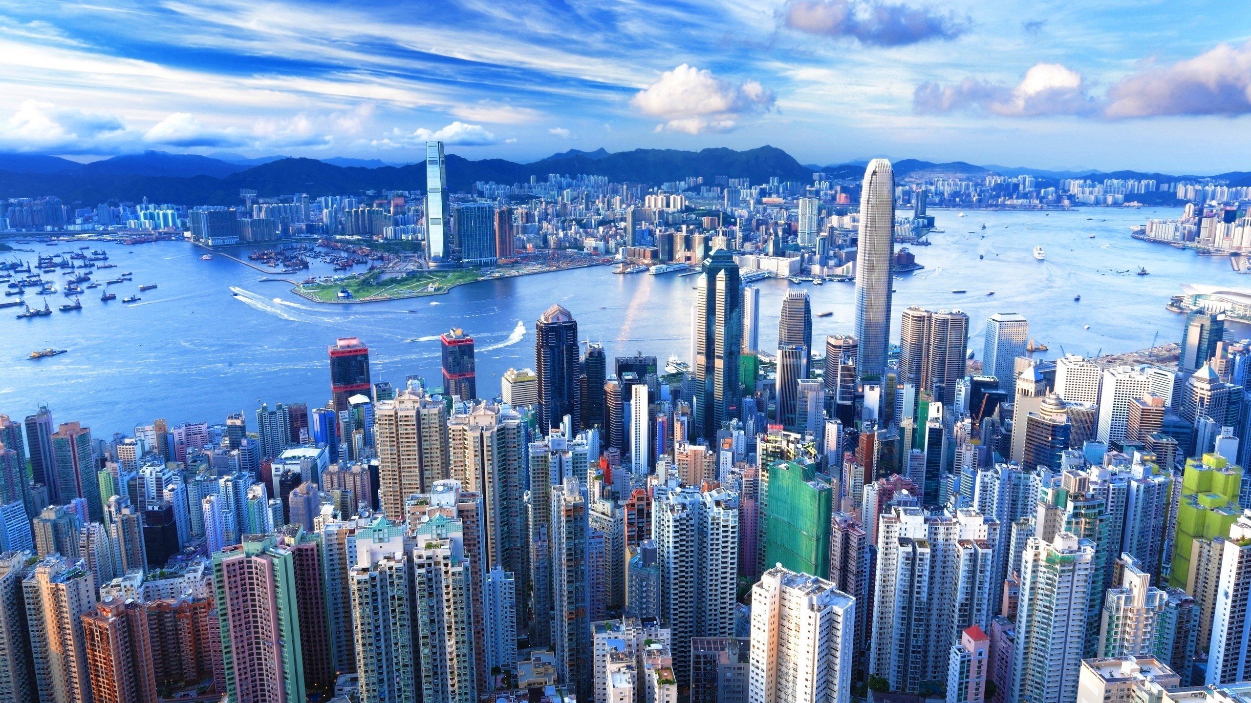 cityscape, Hong Kong Wallpaper