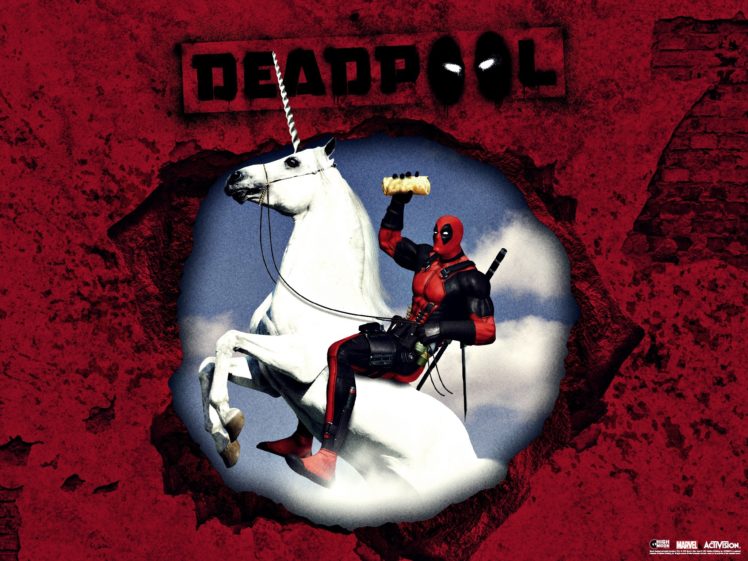 Deadpool, Unicorns, Marvel Comics HD Wallpaper Desktop Background
