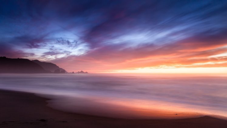 coast, Sea, Sunset, Beach HD Wallpaper Desktop Background