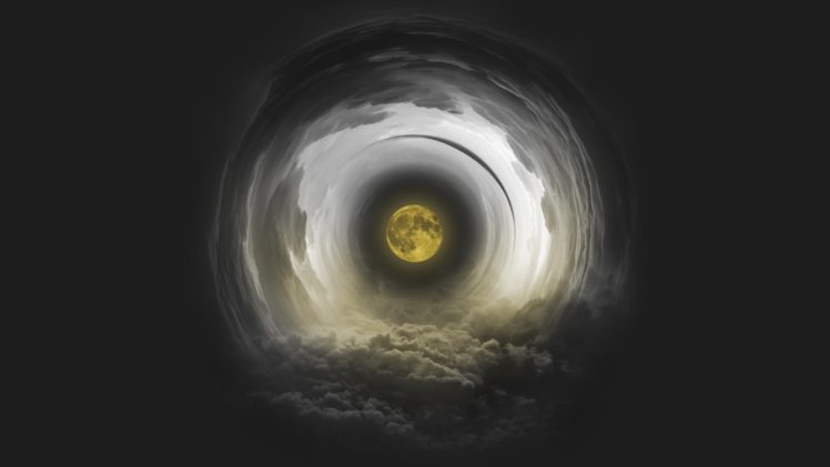 moon rays, Night sky HD Wallpaper Desktop Background