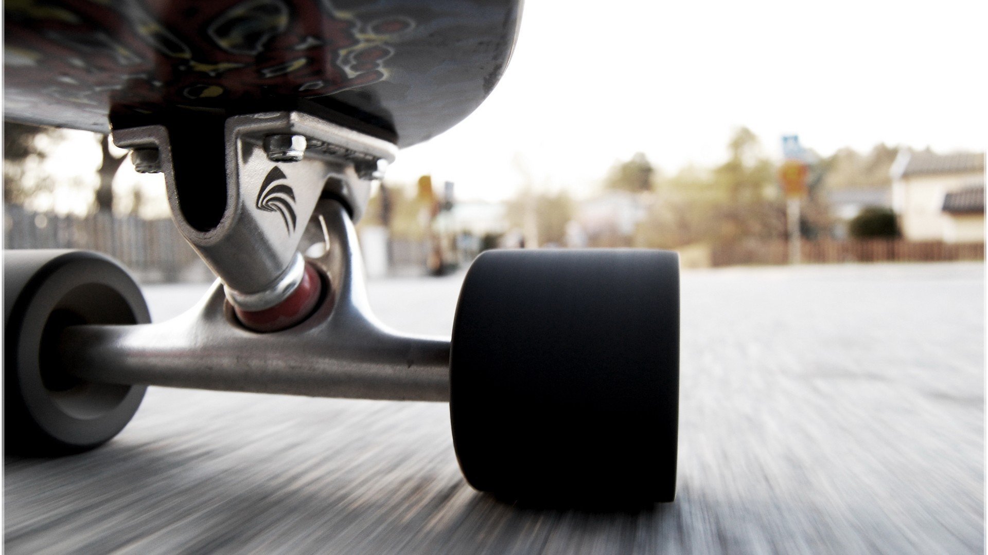 skateboard, Worm&039;s eye view, Motion blur Wallpaper