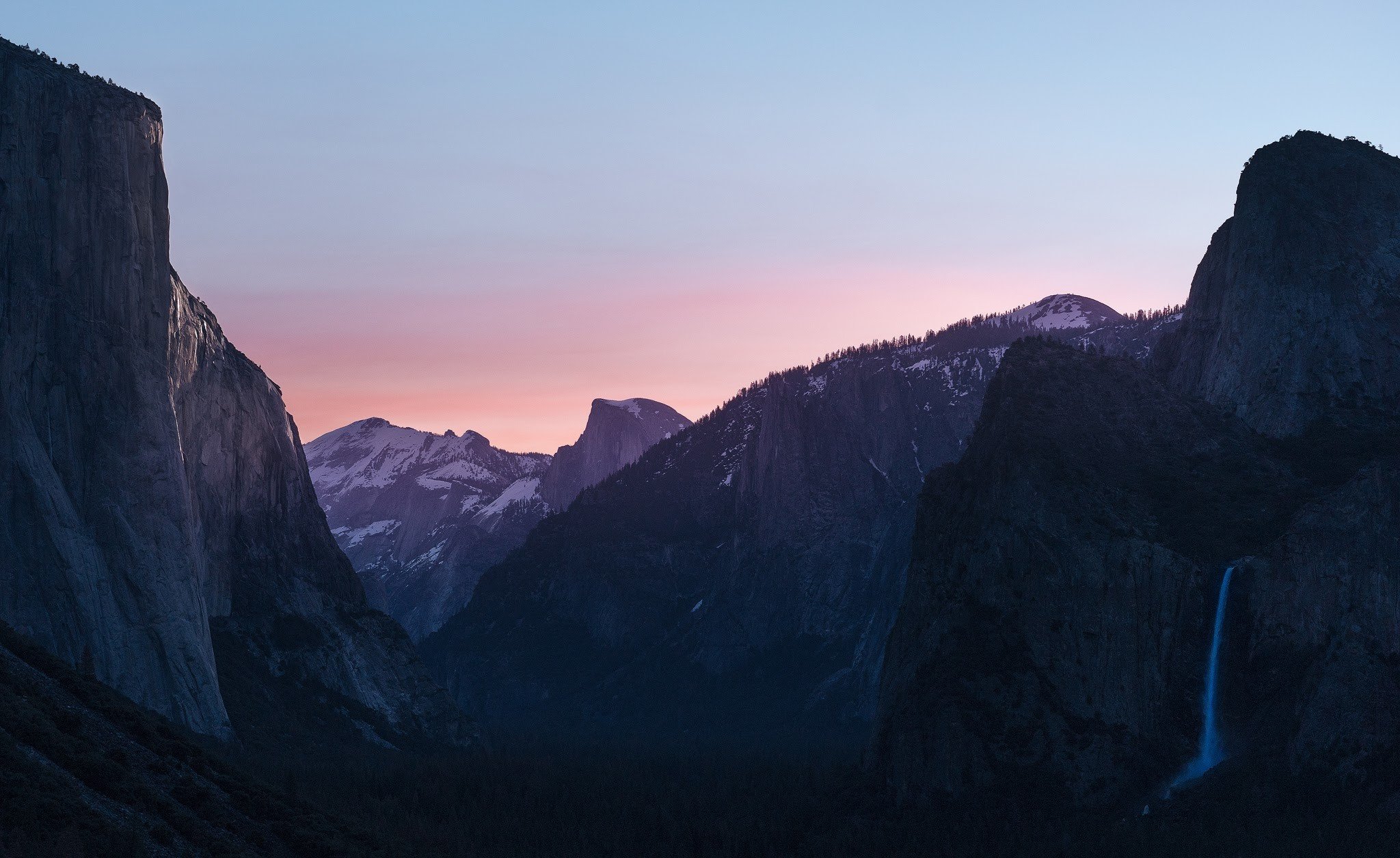 Yosemite National Park, Yosemite Falls, Mountains, Sunset, Nature Wallpaper
