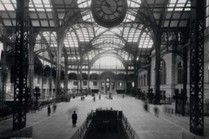 New York City, Subway, Train station, Monochrome, Vintage, Long exposure, Old photos