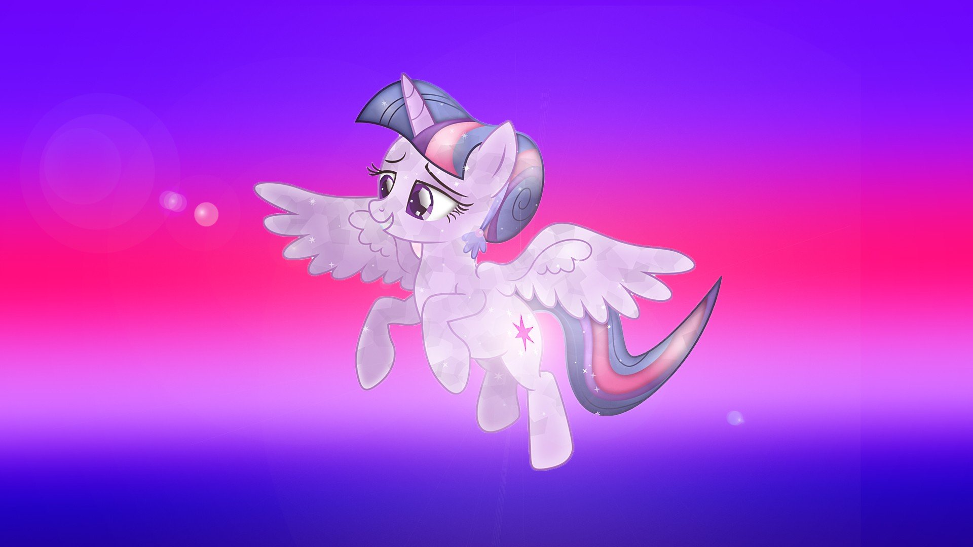 Twilight Sparkle, Princess, My Little Pony, Crystal, Wings Wallpaper
