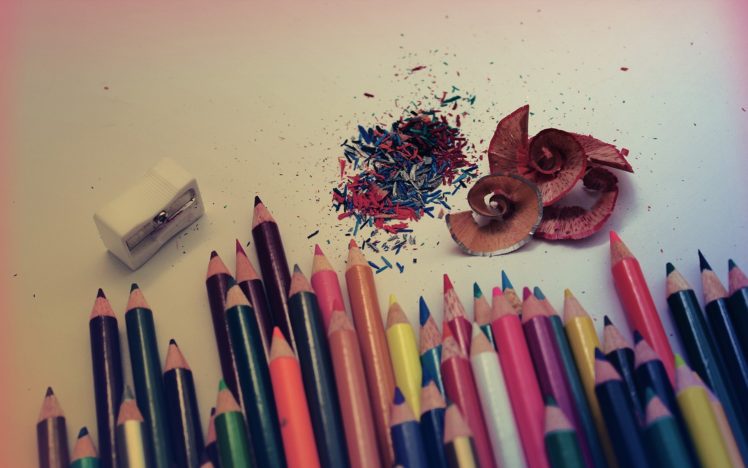 pencils, Colorful HD Wallpaper Desktop Background