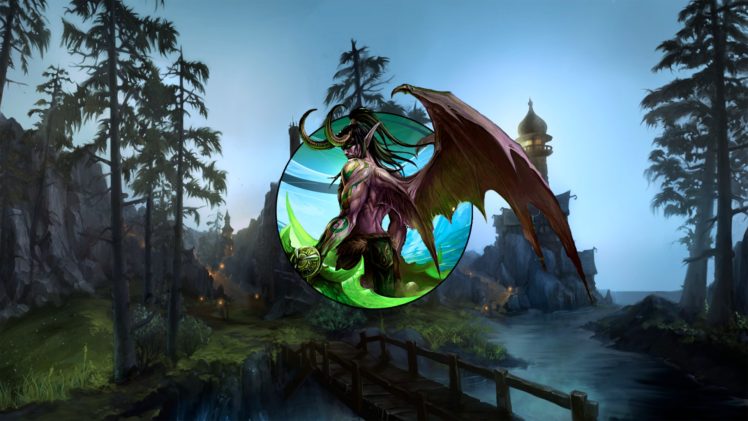 Illidan, Illidan Stormrage, World of Warcraft HD Wallpaper Desktop Background