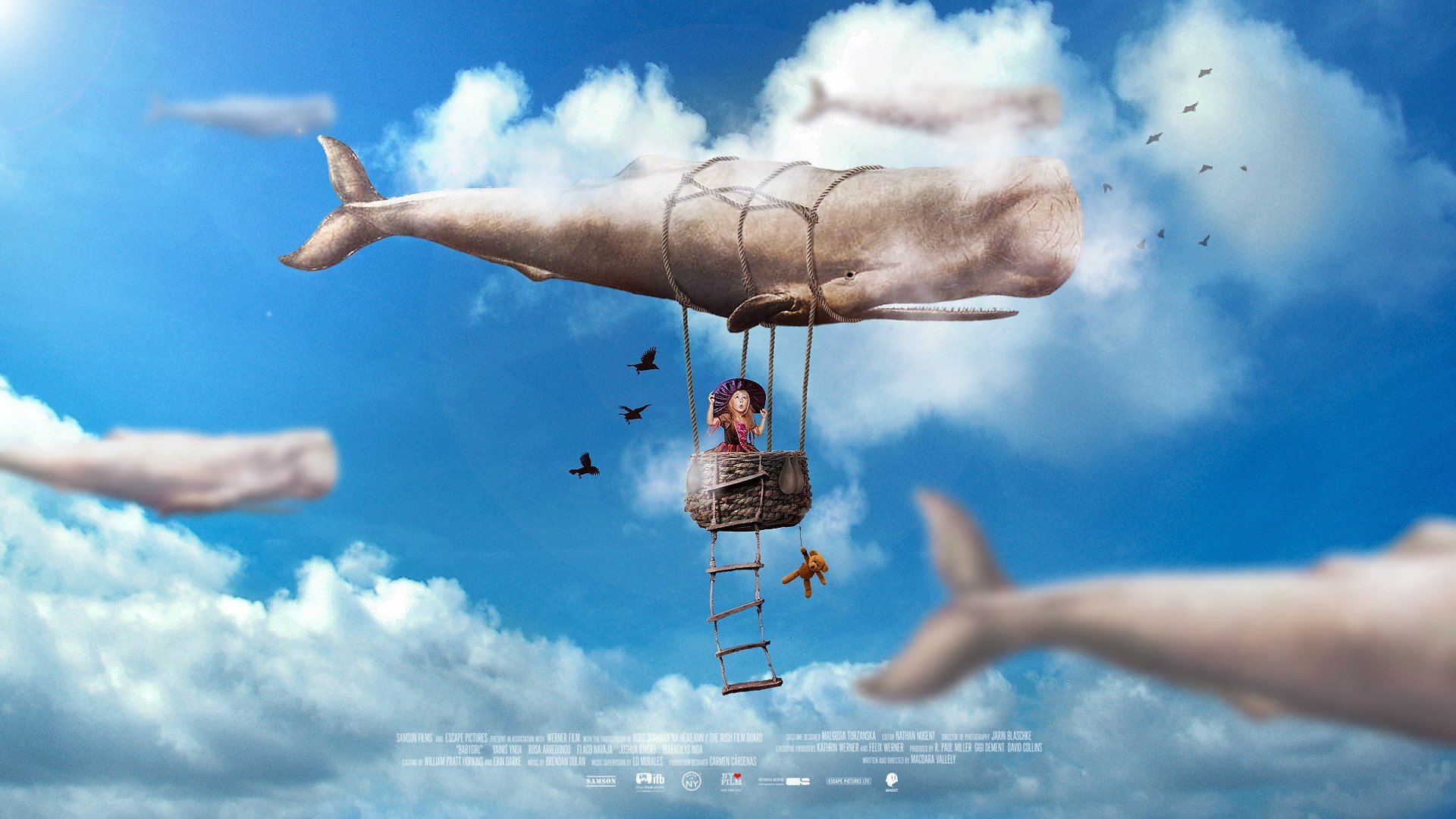 whale, Sky, Movie poster Wallpaper