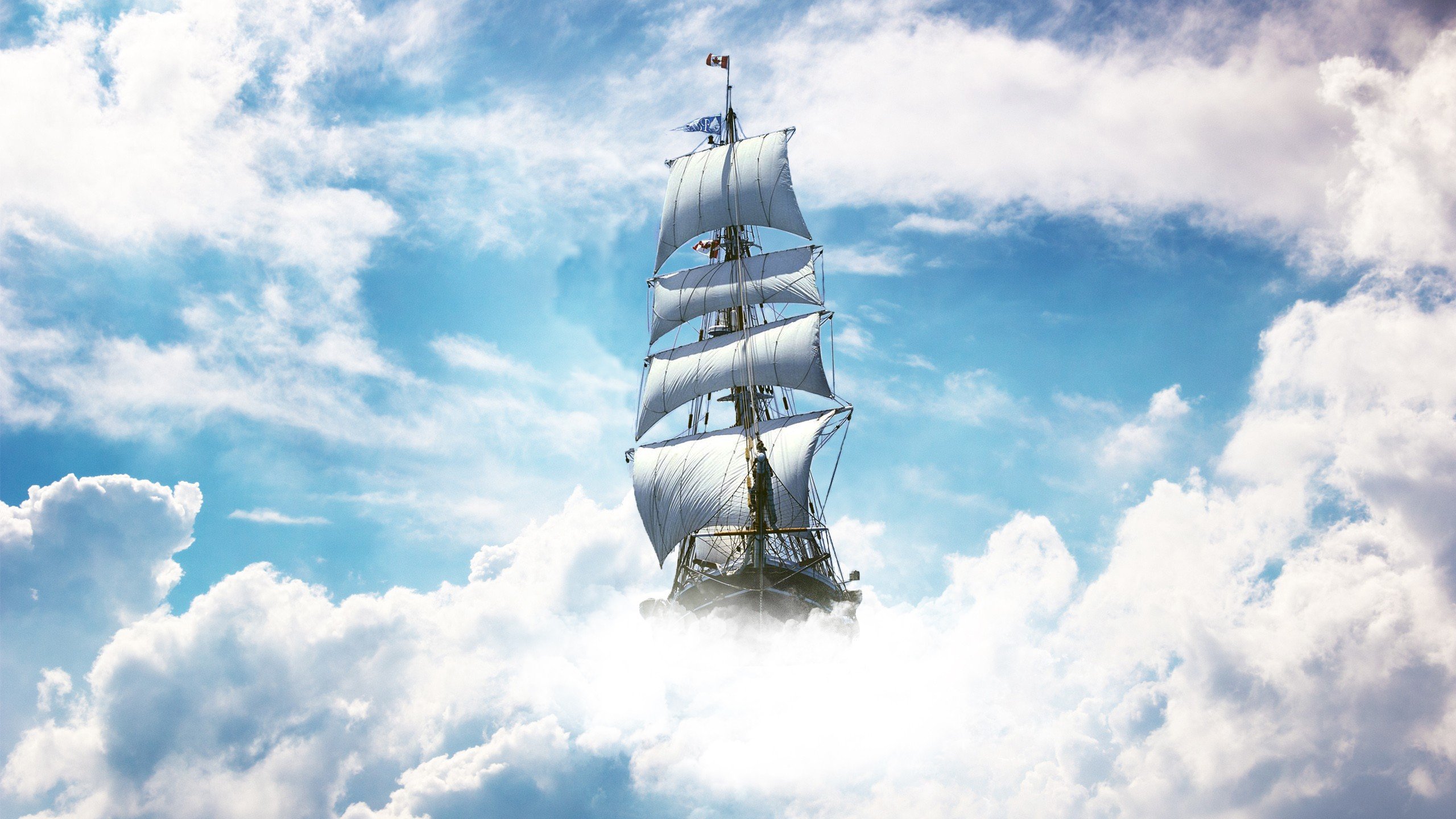 ship, Sky, Clouds, Sailing ship Wallpaper