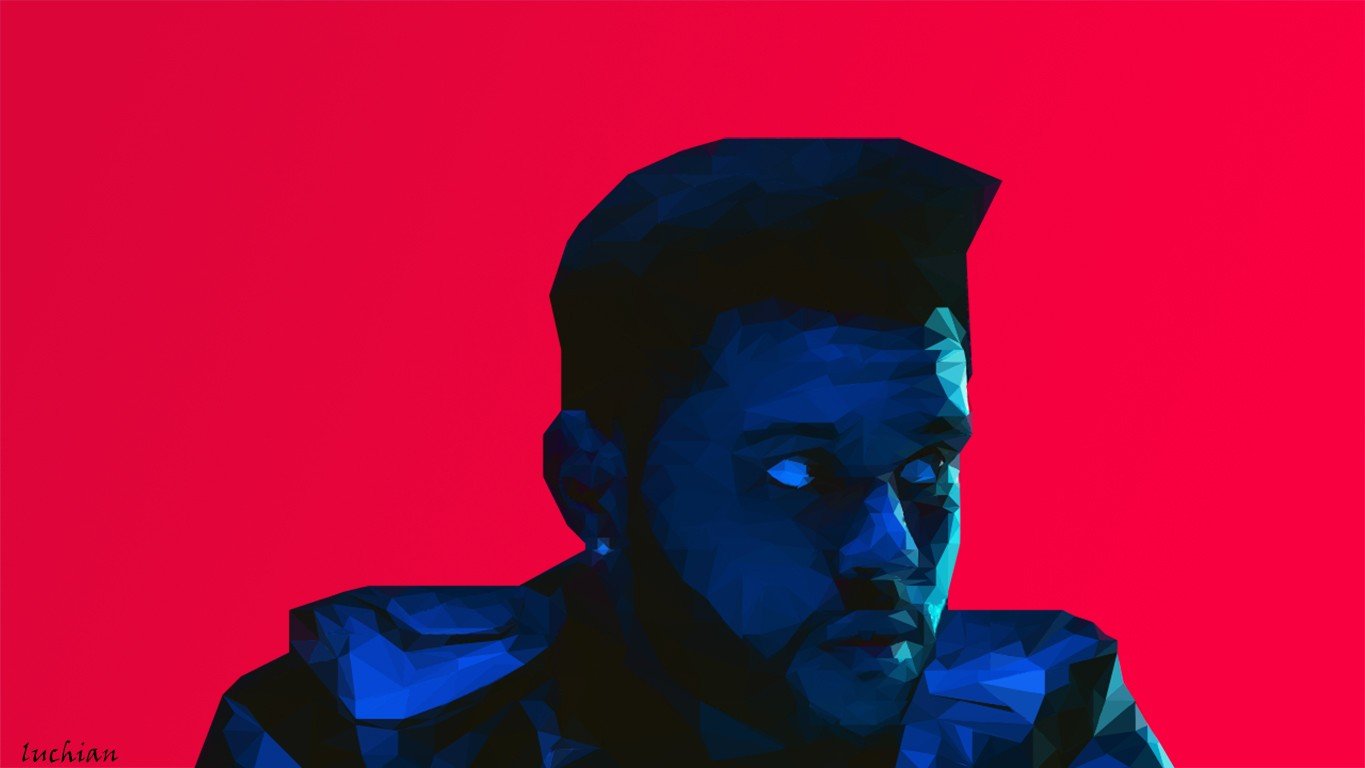 The Weeknd, Low poly, Portrait Wallpaper